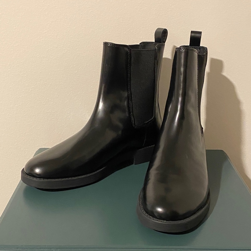 J. Crew Black Boots NWOT